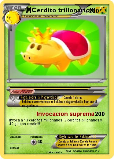 Pokemon Cerdito trillonario!!!