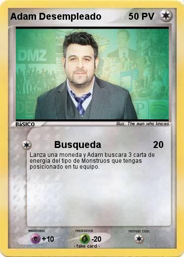 Pokemon Adam Desempleado