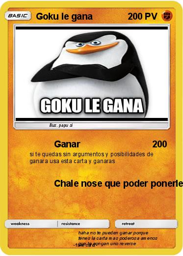 Pokemon Goku le gana