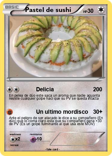 Pokemon Pastel de sushi