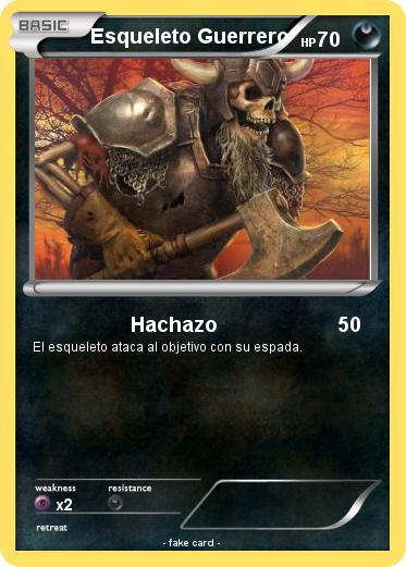 Pokemon Esqueleto Guerrero
