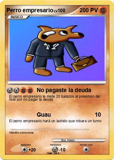 Pokemon Perro empresario