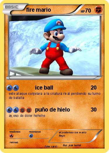Pokemon fire mario