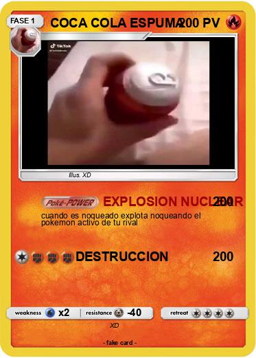 Pokemon COCA COLA ESPUMA
