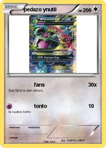 Pokemon pedazo ynutil