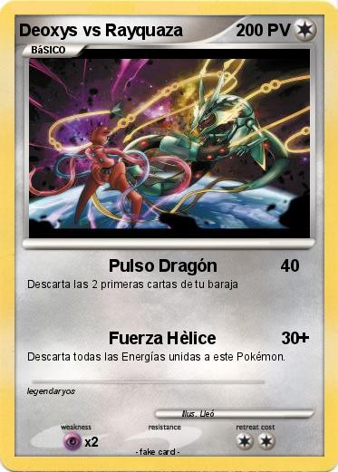 Pokemon Deoxys vs Rayquaza