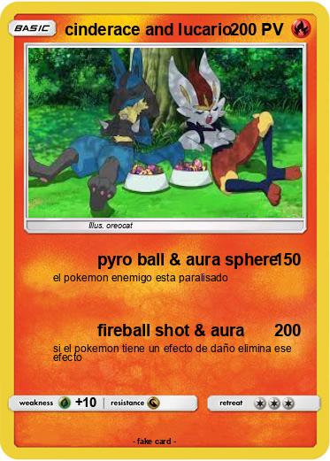 Pokemon cinderace and lucario