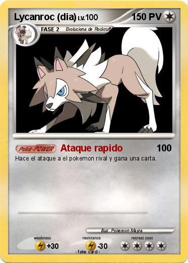 Pokemon Lycanroc (dia)
