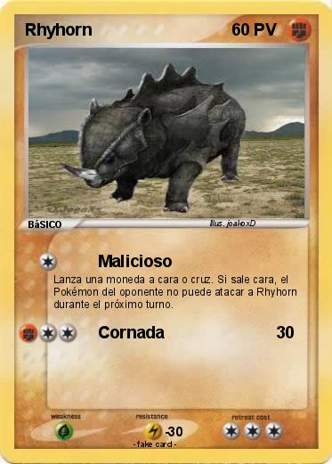 Pokemon Rhyhorn