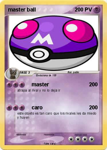 Pokemon master ball