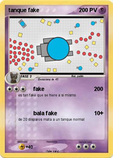 Pokemon tanque fake