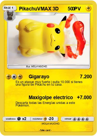 Pokemon PikachuVMAX 3D          0