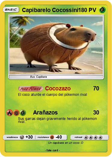 Pokemon Capibarelo Cocossini