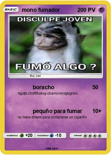 Pokemon mono fumador
