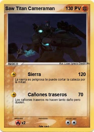 Pokemon Saw Titan Cameraman