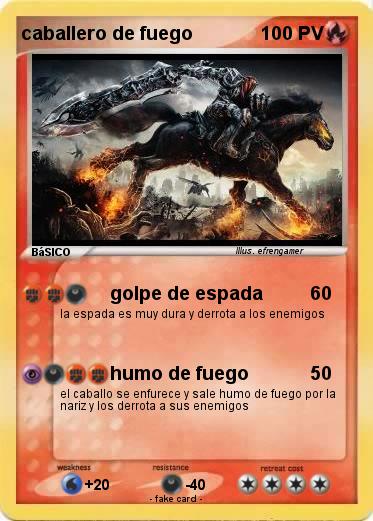Pokemon caballero de fuego