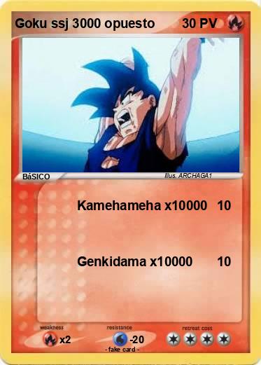 Pokemon Goku ssj 3000 opuesto