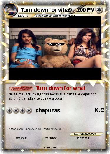 Pokemon Turn down for wha9