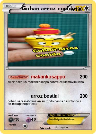 Pokemon Gohan arroz cocido