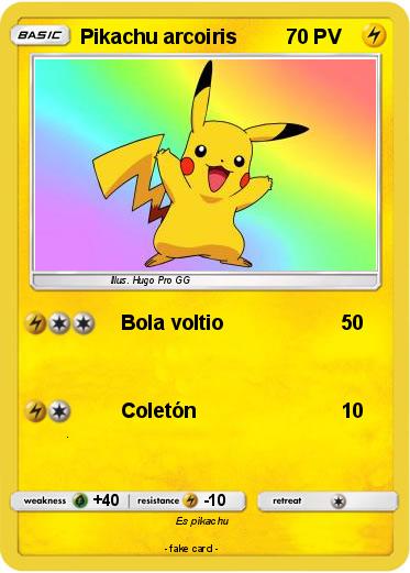 Pokemon Pikachu arcoiris