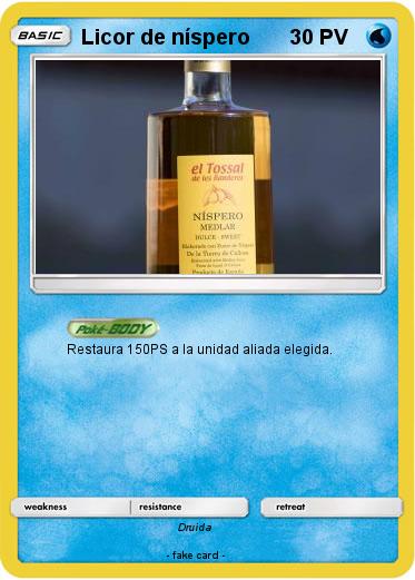 Pokemon Licor de níspero