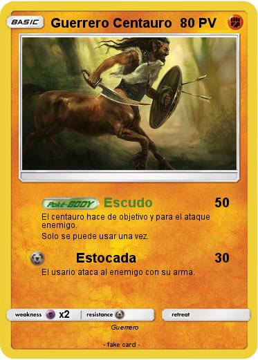 Pokemon Guerrero Centauro