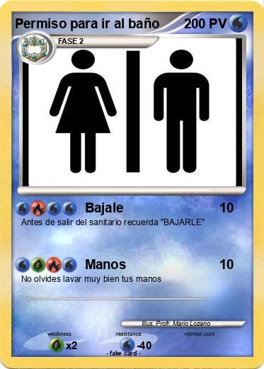 Pokemon Permiso para ir al baño