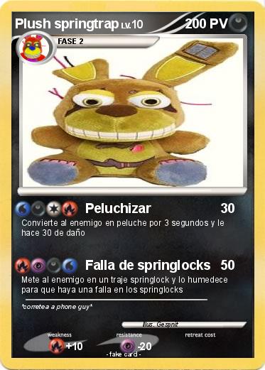 Pokemon Plush springtrap