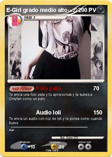 Pokemon E-Girl grado medio alto