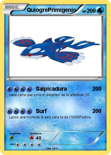 Pokemon QuiogrePrimigenio