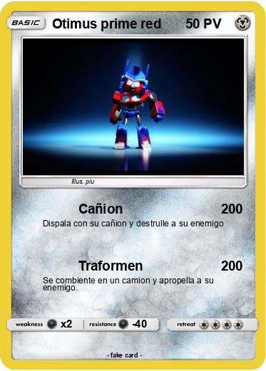 Pokemon Otimus prime red
