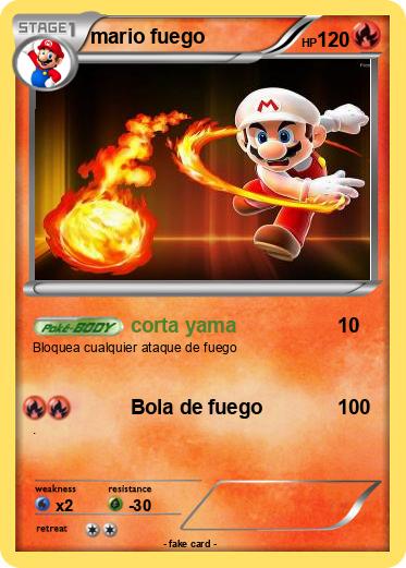 Pokemon mario fuego