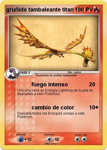 Pokemon gruñido tambaleante titan