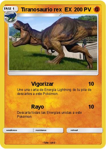 Pokemon Tiranosaurio rex  EX