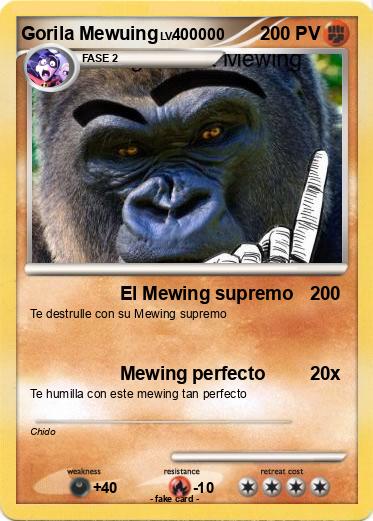 Pokemon Gorila Mewuing