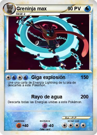 Pokemon Greninja max