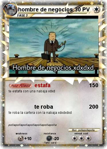 Pokemon hombre de negocios