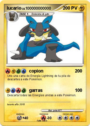 Pokemon lucario