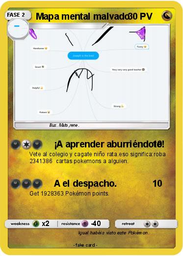 Pokemon Mapa mental malvado