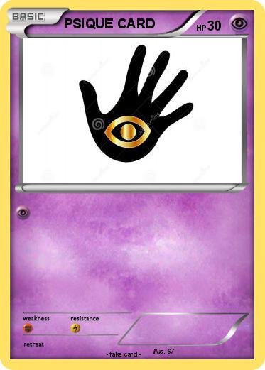 Pokemon PSIQUE CARD