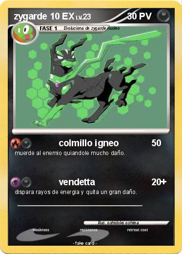 Pokemon zygarde 10 EX