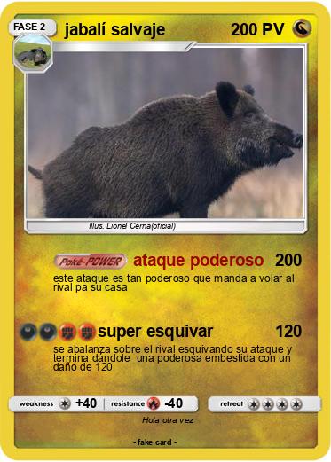 Pokemon jabalí salvaje