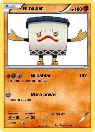 Pokemon Ni hablar