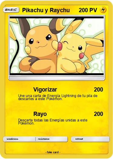 Pokemon Pikachu y Raychu