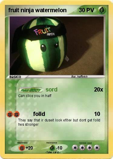 Pokemon fruit ninja watermelon