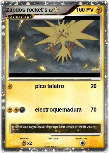 Pokemon Zapdos rocket´s