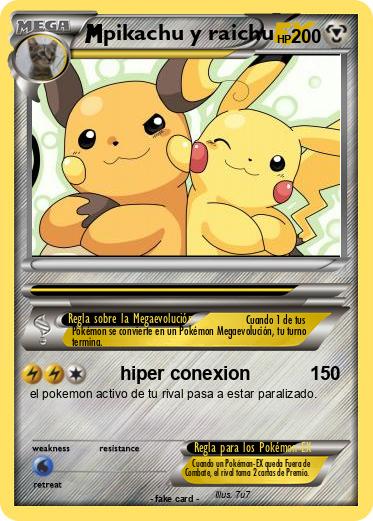 Pokemon pikachu y raichu