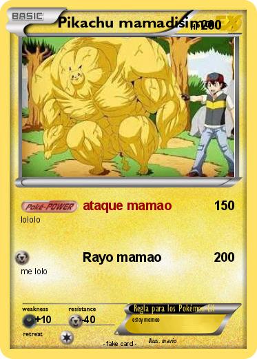 Pokemon Pikachu mamadisimo