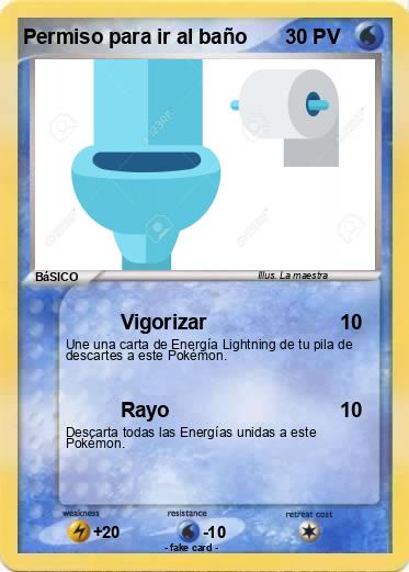 Pokemon Permiso para ir al baño
