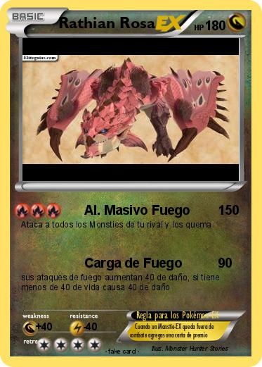 Pokemon Rathian Rosa